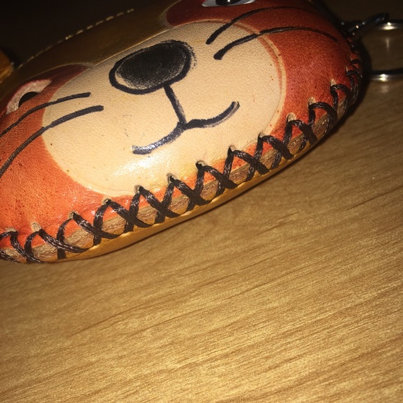 Handmade Genuine Leather Mouse Coin Pouch - Picture 4 of 7